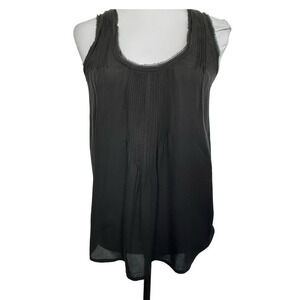 Joie Silk Tank Blouse Black‎ Size XS